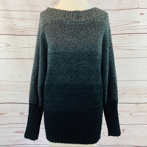Guess black to gray gradient sweater like new size large - Picture 1 of 10